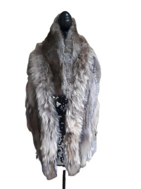 Luxury Taupe Fur Scarf